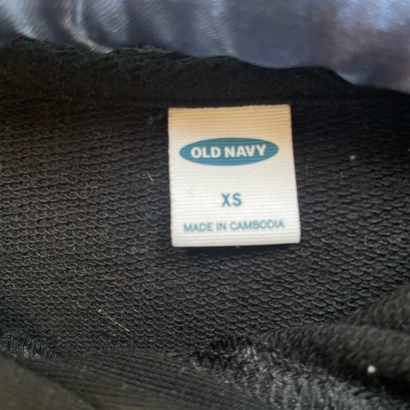 Old Navy Sweatshirt Dress XS Black - Picture 8 of 9